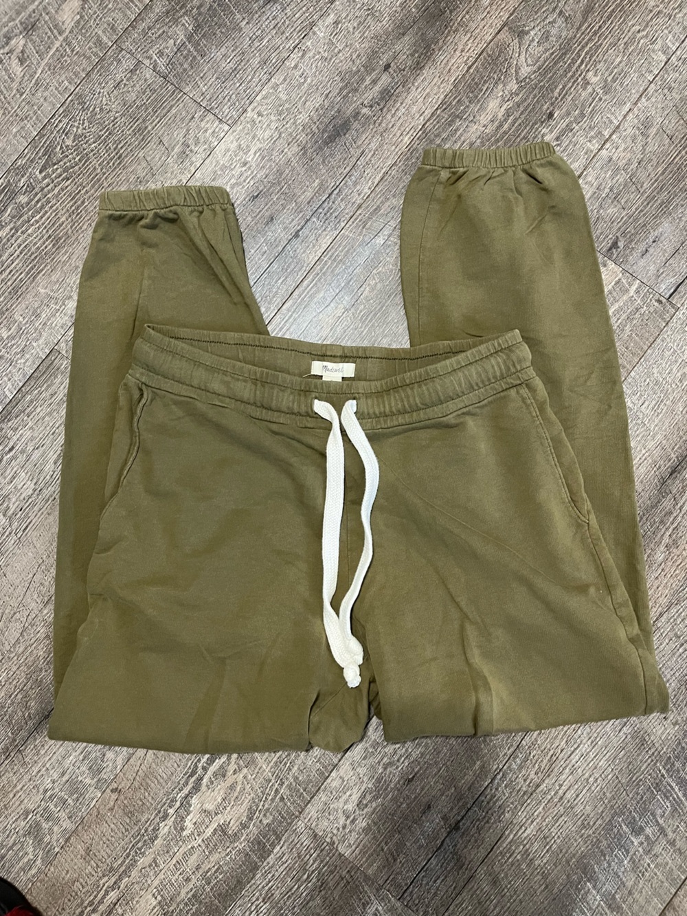 Madewell Olive Drawstring Sweat Joggers